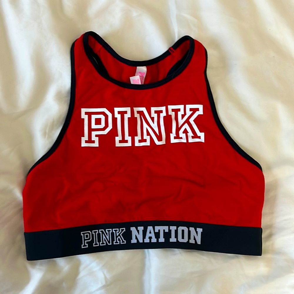 Pink nation sports bra (NWOT)